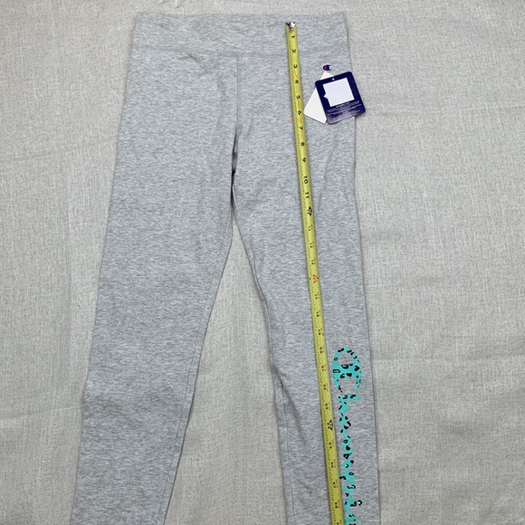 CHAMPION Big Girls Leopard Script Leggings Size L - Picture 7 of 9